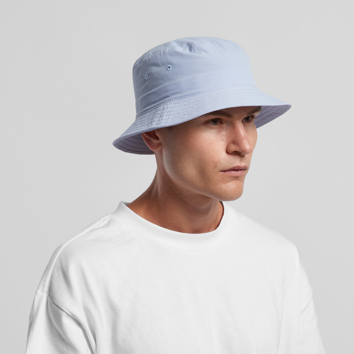 AS Colour Nylon Bucket Hat, POWDER, front