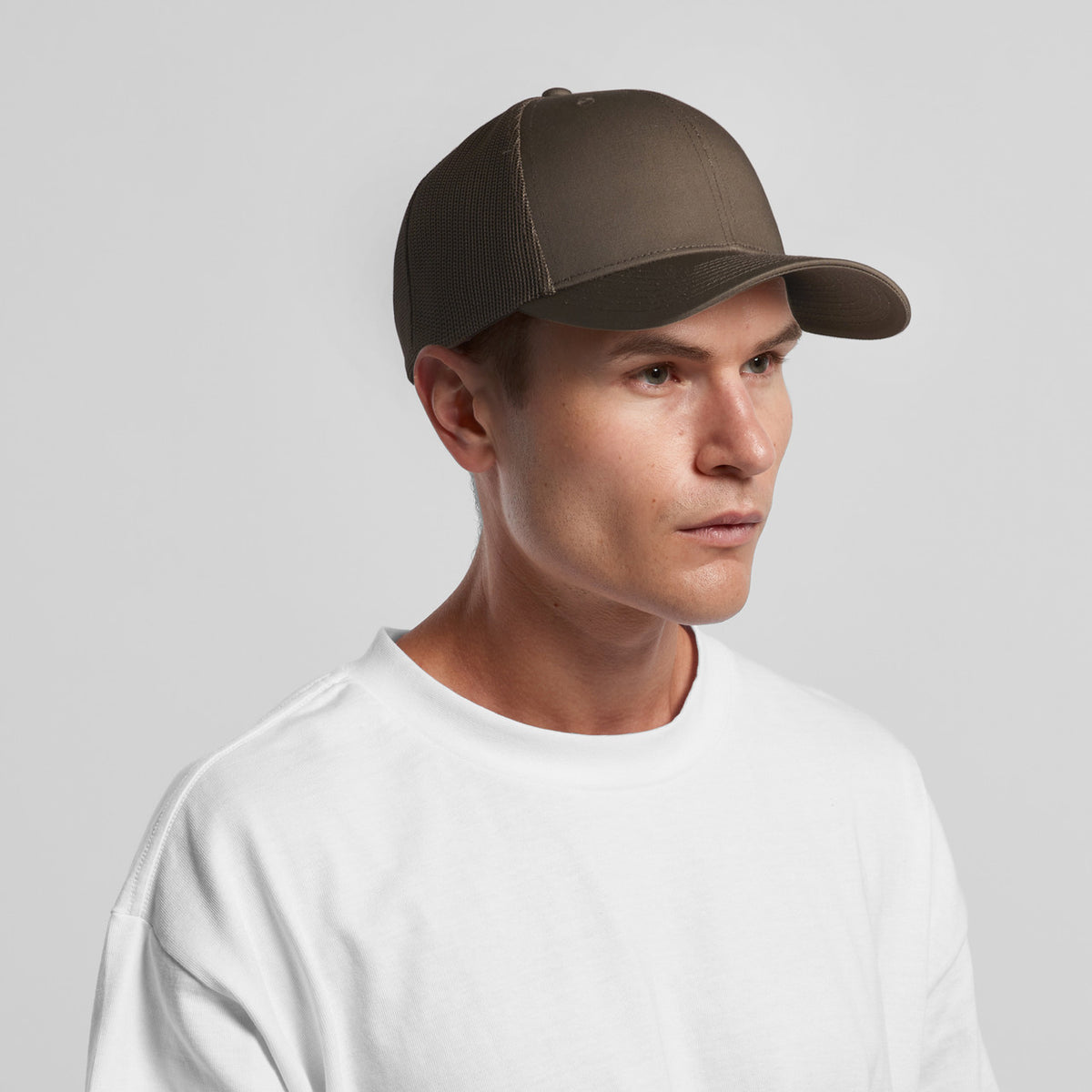 AS Colour Mesh Trucker Cap, ARMY, front