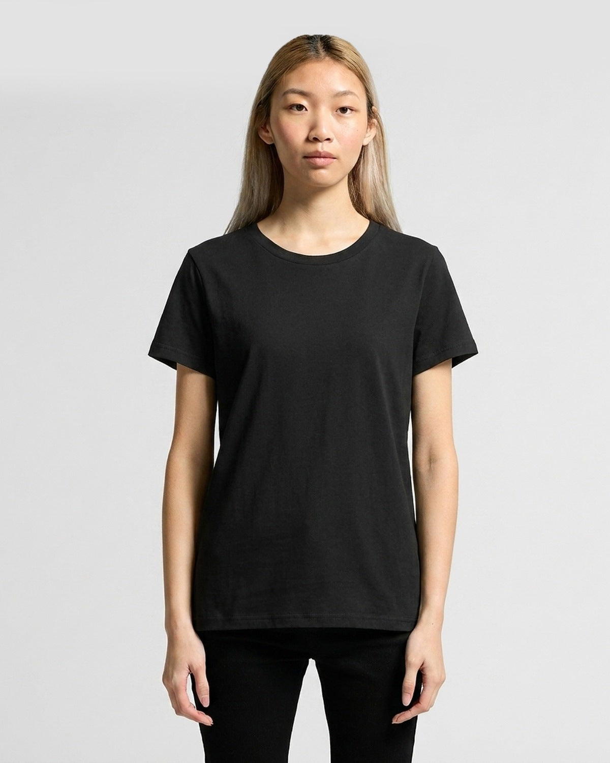 AS Colour Wo's Maple Tee, BLACK, front