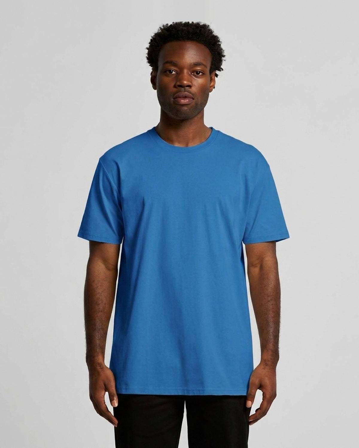 AS Colour Staple Tee, ARCTIC BLUE, front
