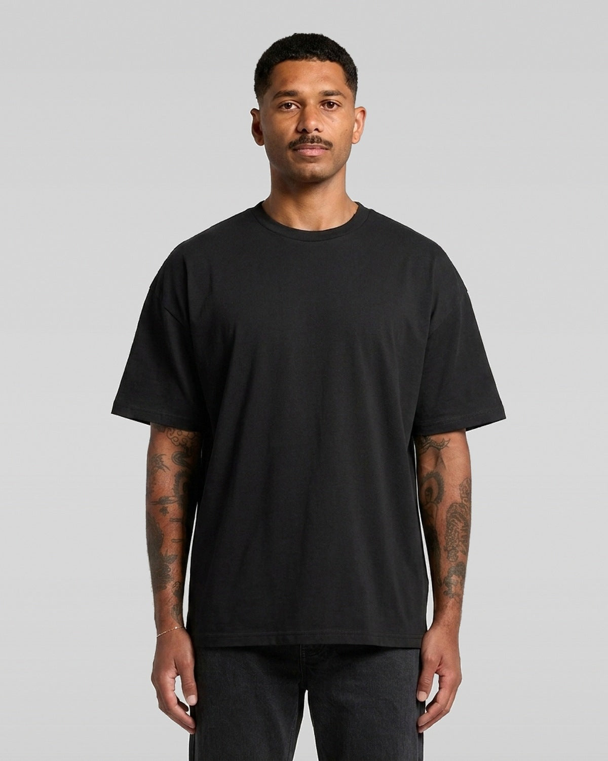 AS Colour Classic Oversized Tee, BLACK, front