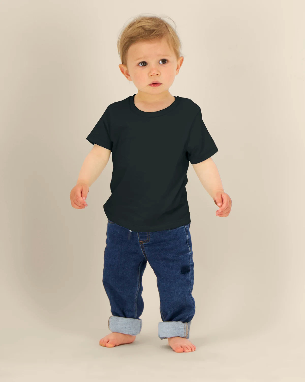 Baby Tee, Black, front