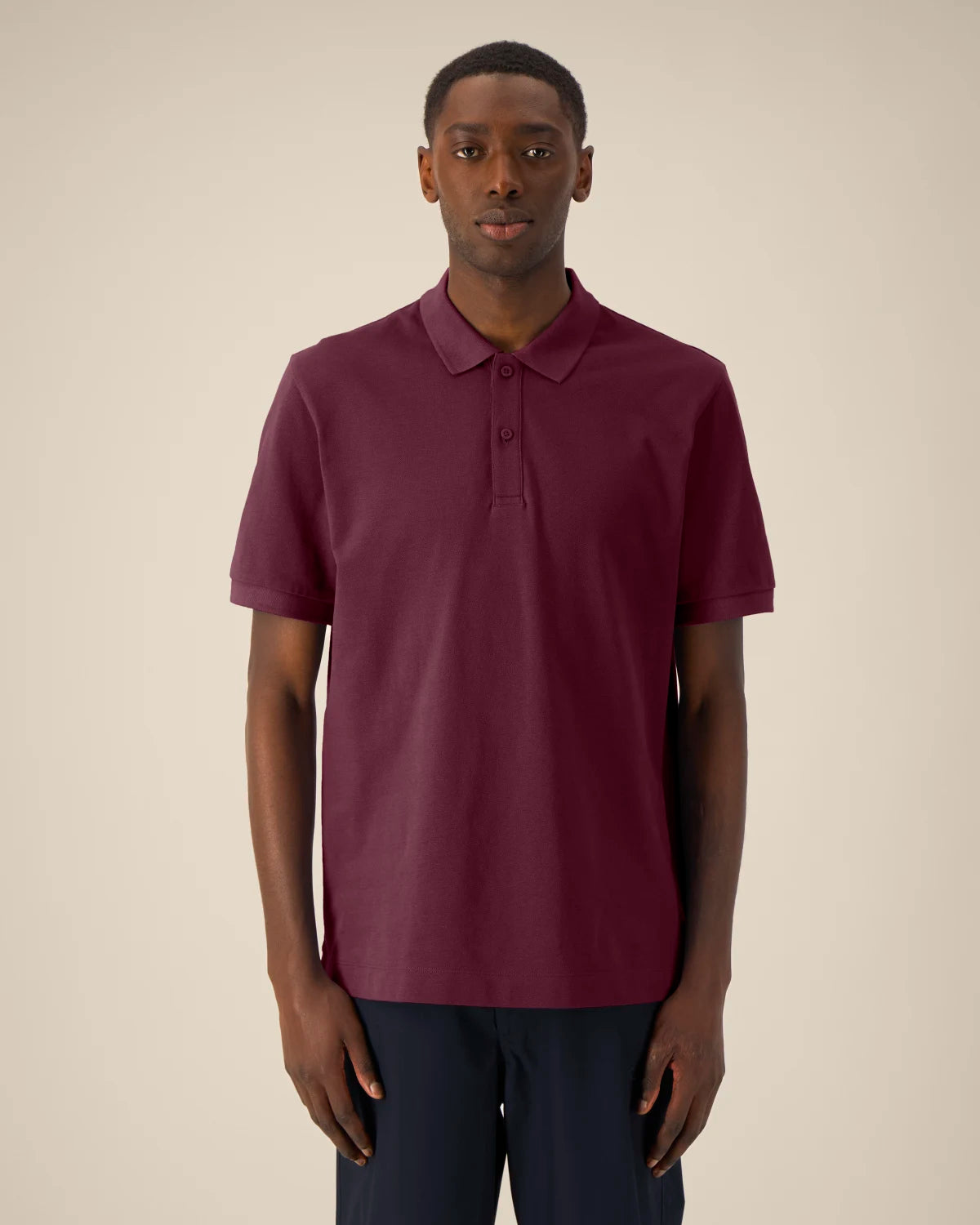 Classic Polo, Deep Plum, front