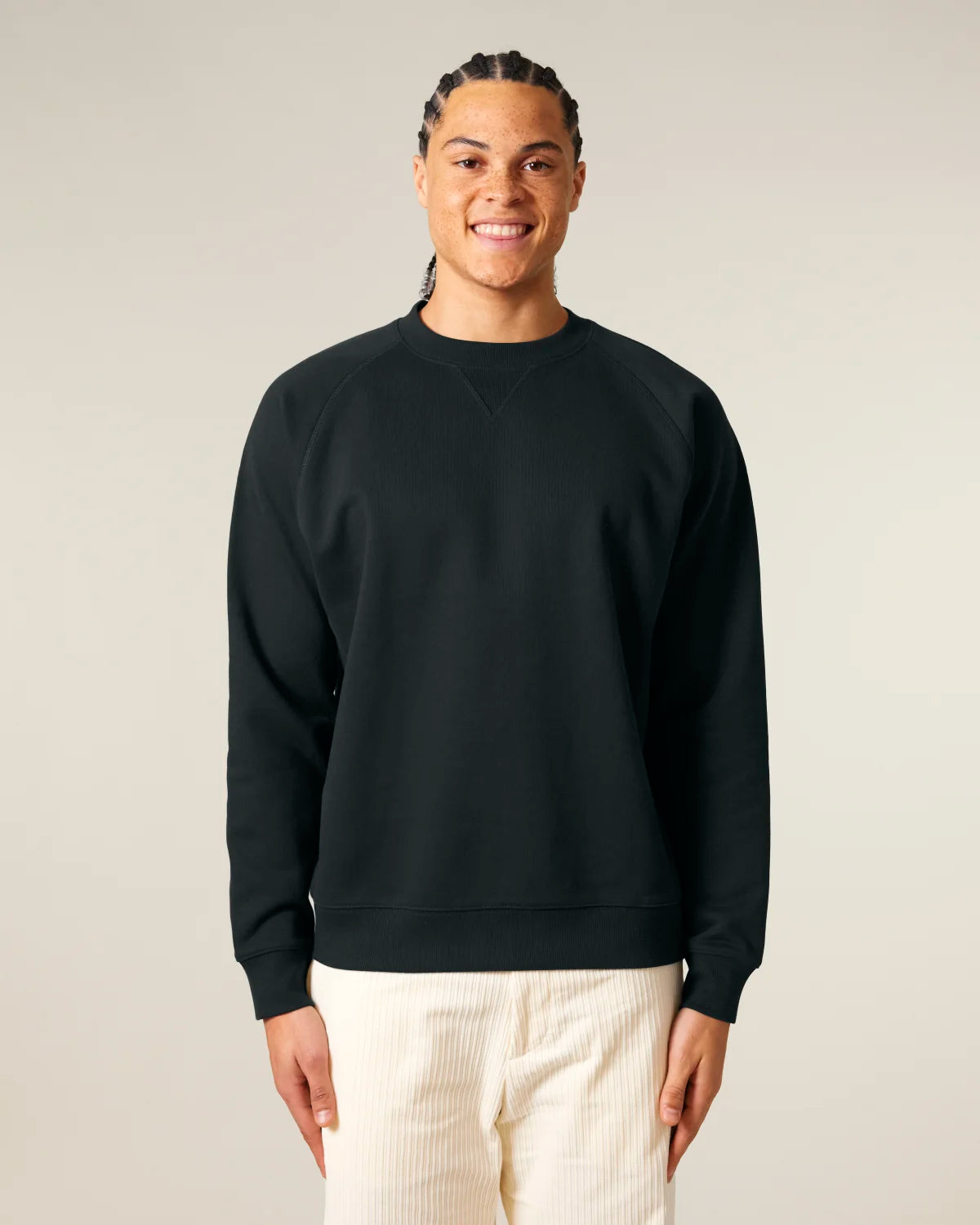Sporty Crew, Black, front