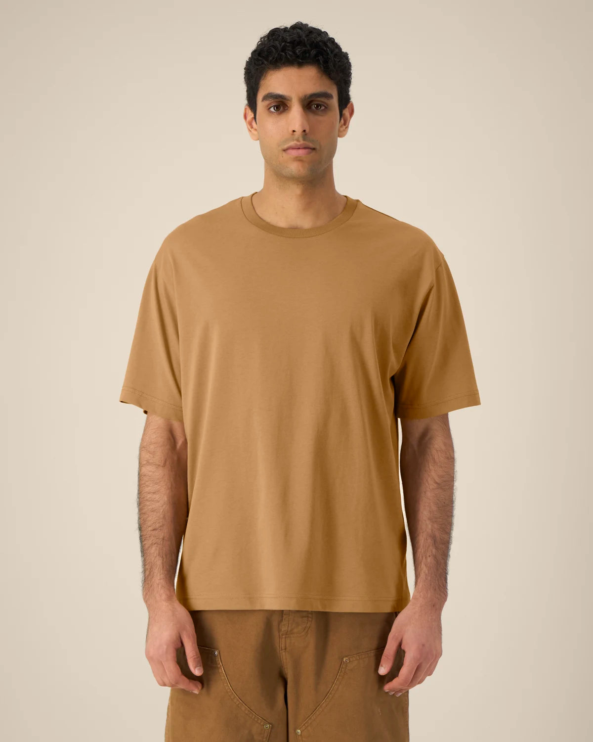 Breezy Tee, Grounded Beige, front