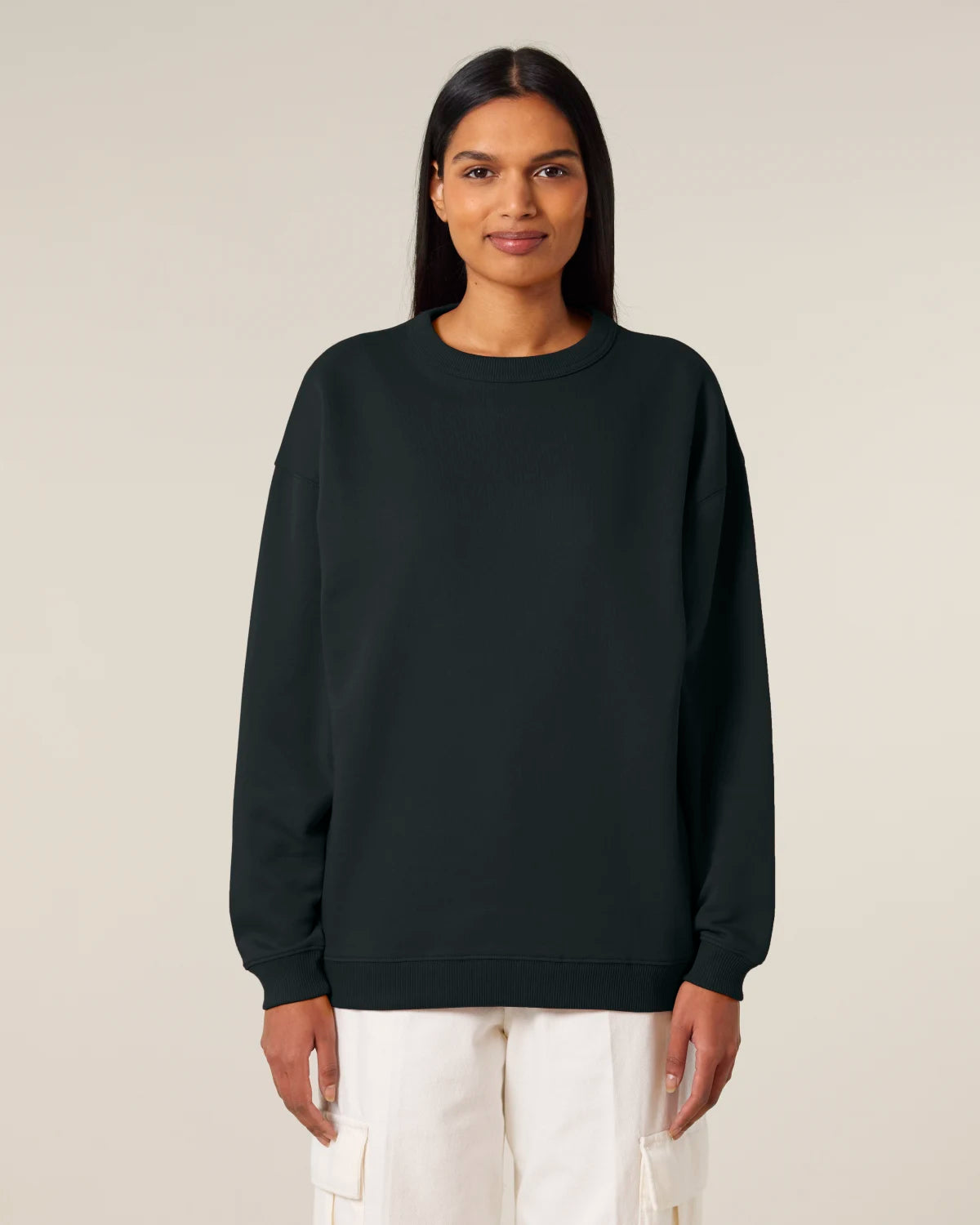 Boxy Crew — Women, Black, front